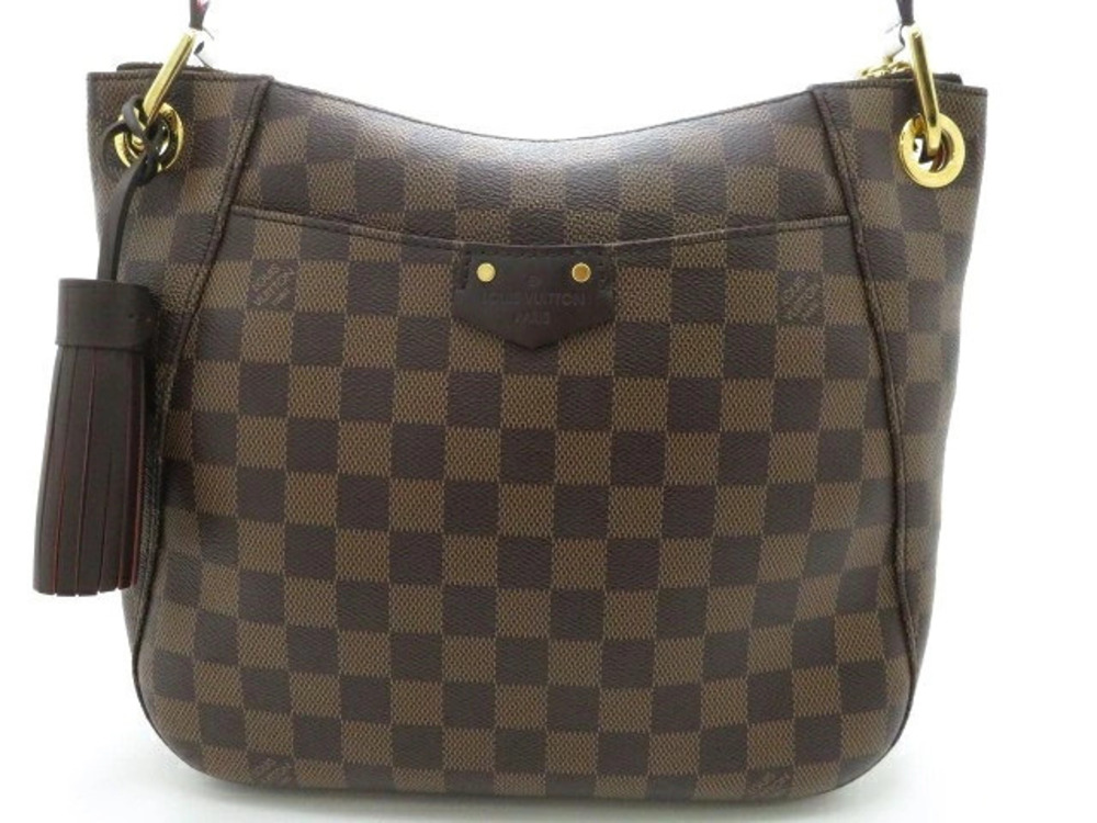 LOUIS VUITTON South Bank Shoulder Bag Damier Ebene Brown